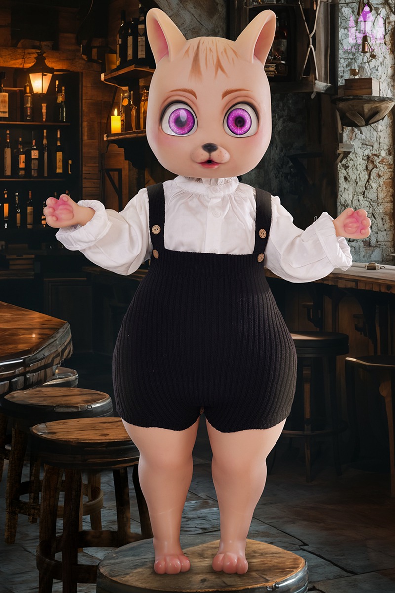 Alternative view of Size 1/2 Cute Small Breast Silicone Body Head Sex Doll Bearrie