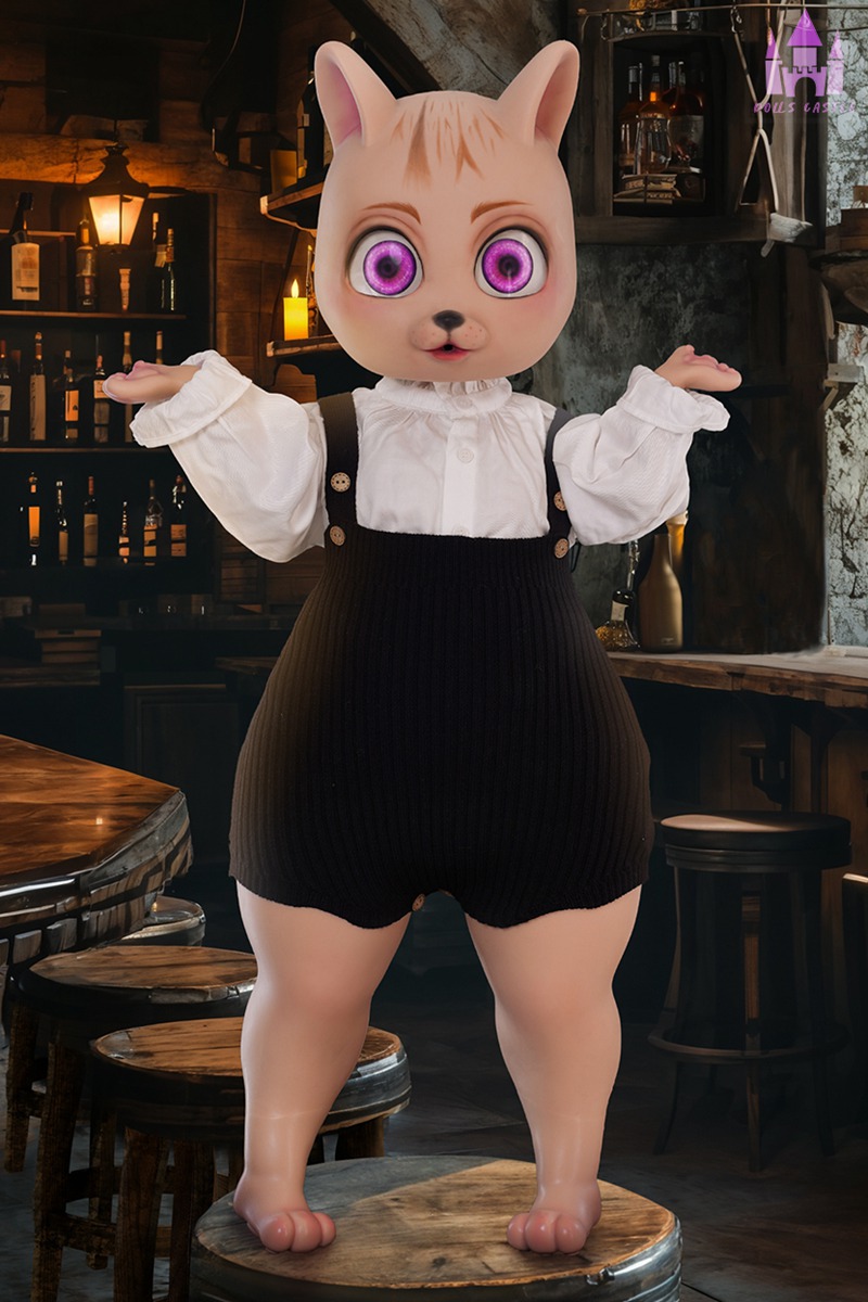 Size 1/2 Cute Small Breast Silicone Body Head Sex Doll Bearrie