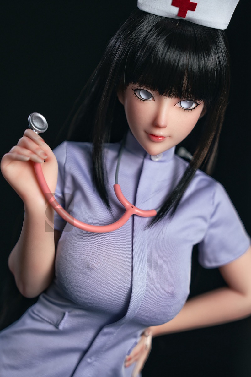 Alternative view of Size 1/2 Reallife White Skin Silicone Body Head Anime Sex Doll Hyūga Hinata
