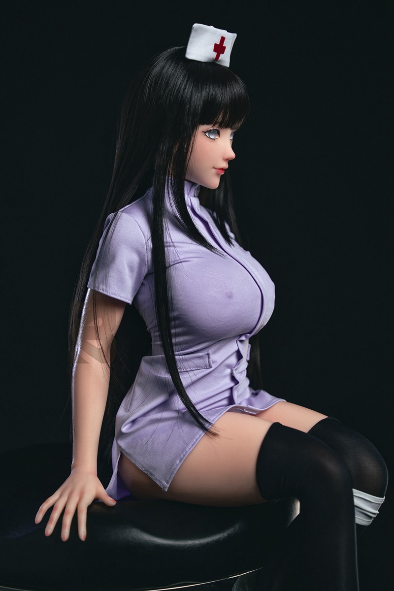 Size 1/2 Reallife White Skin Silicone Body Head Anime Sex Doll Hyūga Hinata - Image 7