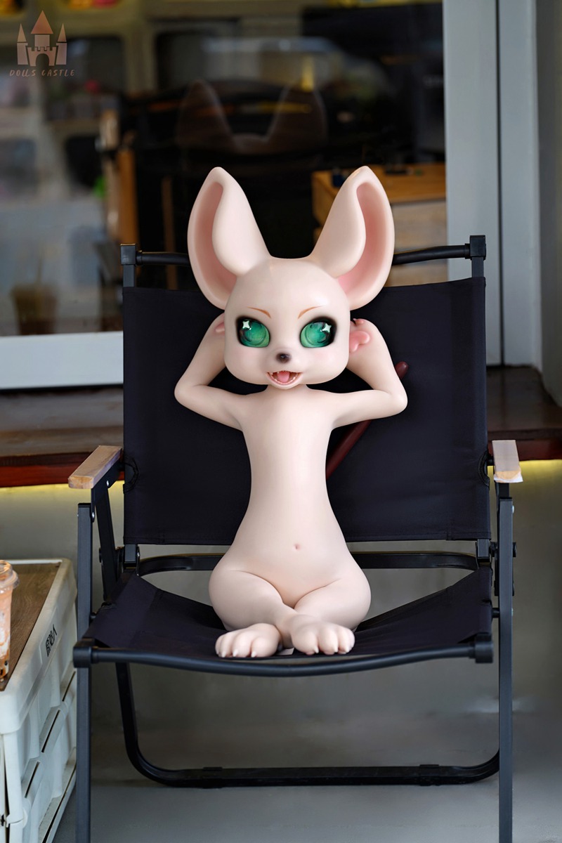 Alternative view of Size 1/4 Cute White Skin Silicone Body Head Sex Doll Castle Cheese Mouse Furry