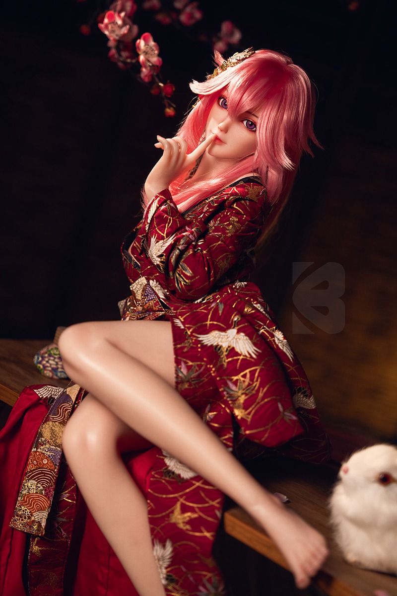 Size 1/2 Reallife White Skin Silicone Body Head Anime Sex Doll Yae Miko - Image 10
