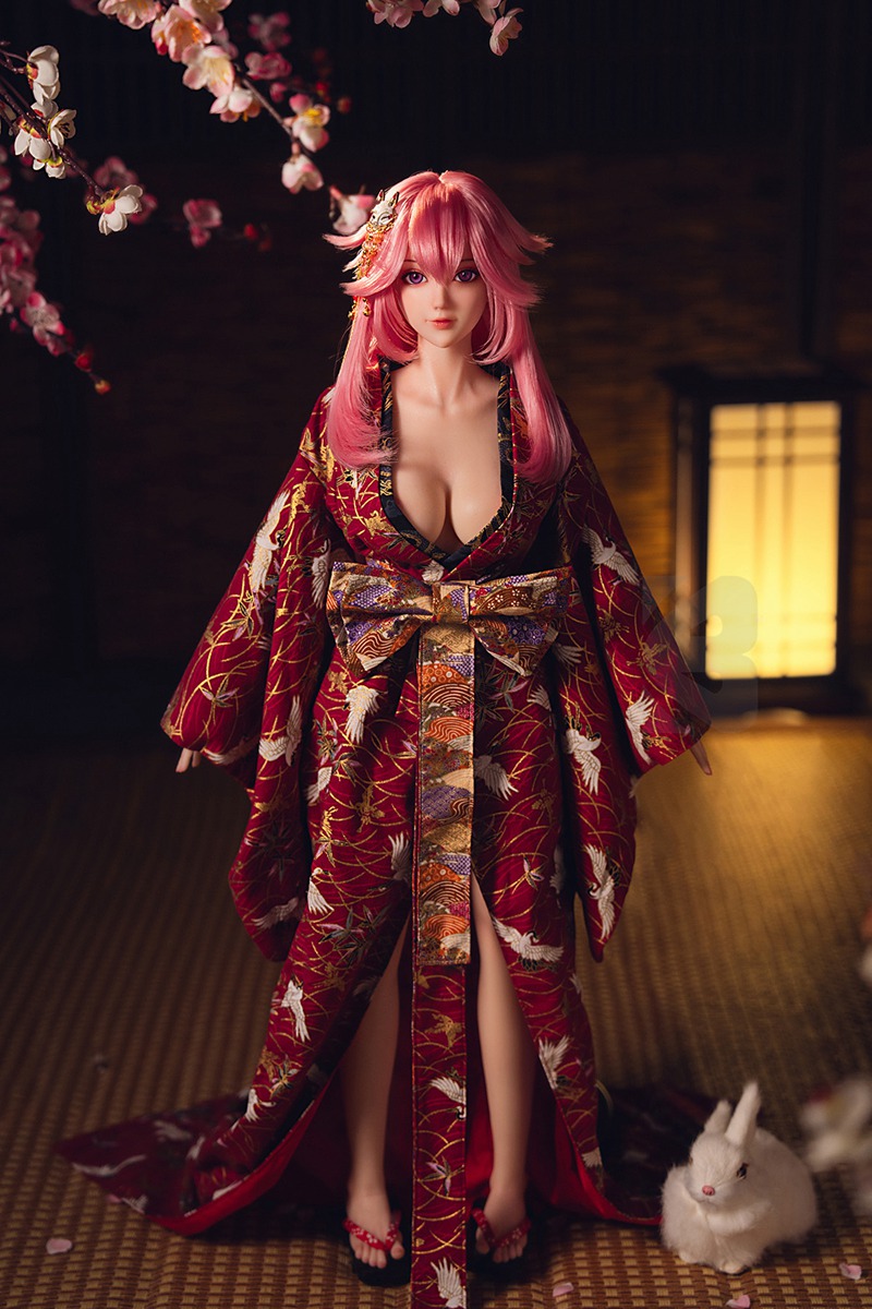 Size 1/2 Reallife White Skin Silicone Body Head Anime Sex Doll Yae Miko - Image 3