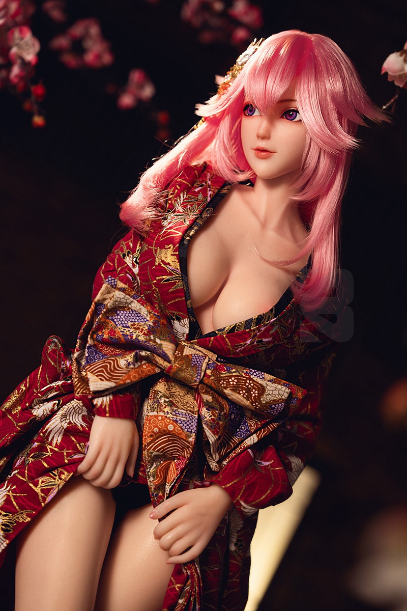 Size 1/2 Reallife White Skin Silicone Body Head Anime Sex Doll Yae Miko - Image 6