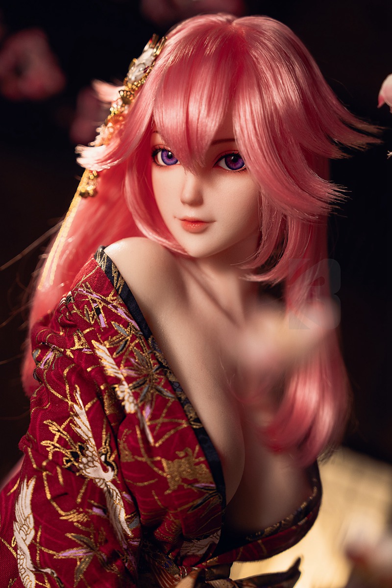 Size 1/2 Reallife White Skin Silicone Body Head Anime Sex Doll Yae Miko - Image 8