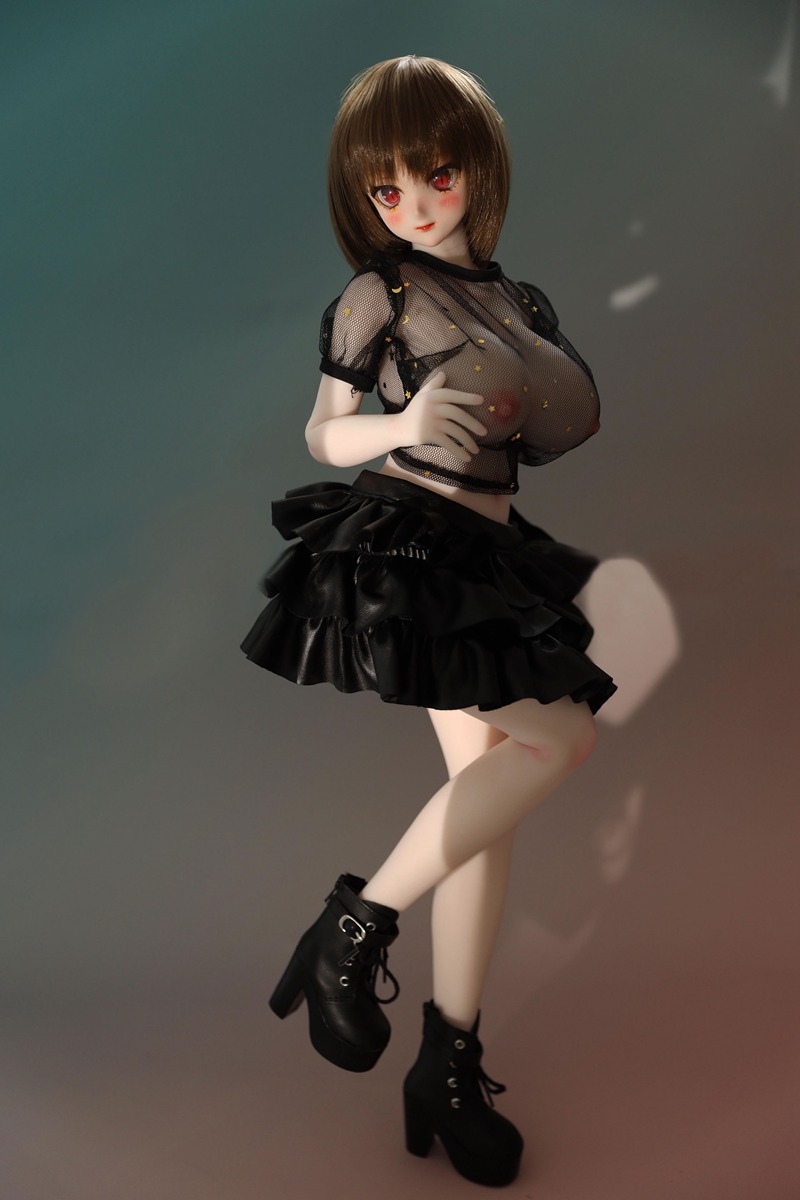 Size 1/3 Cute Short Hair White Skin Silicone Body Vinyl Head Sex Doll Zella - Image 10