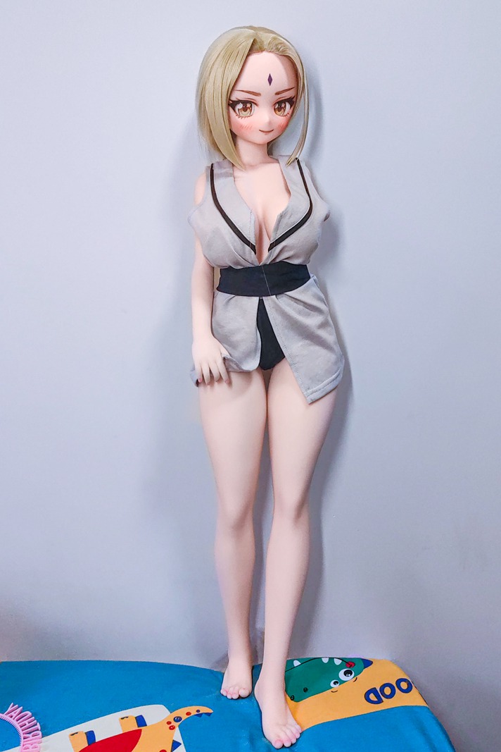 Size 1/2 Short Hair Cinnamon Skin Blonde Silicone Body Vinyl Head Sex Doll Reyna - Image 4