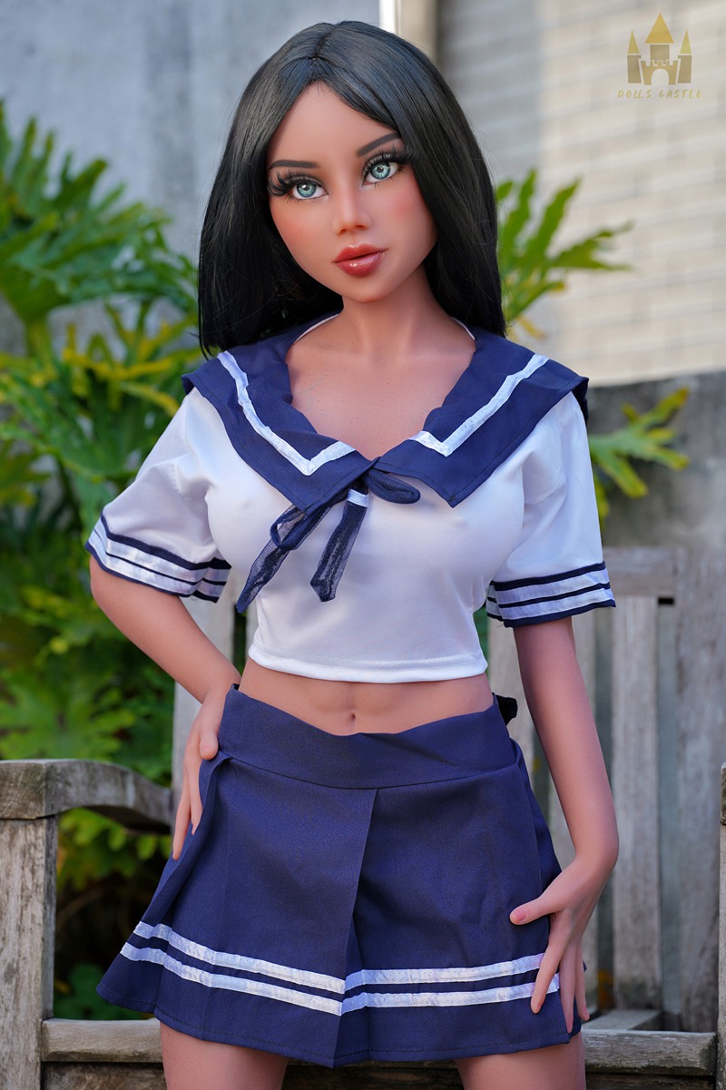 Size 1/2 Realistic Big Boobs Tan Skin TPE Body Head Sex Doll Oliver