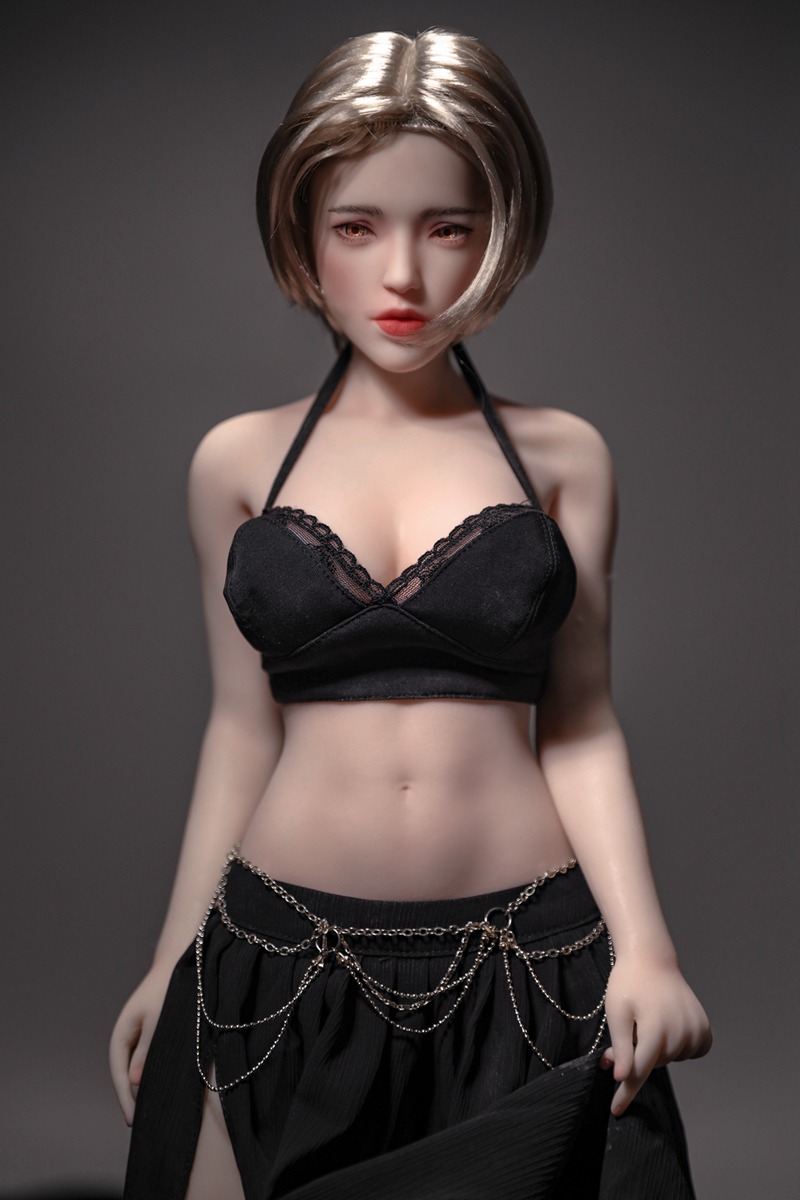 Alternative view of Size 1/3 Short Hair Cinnamon Skin Silicone Body Head Sex Doll Georgia