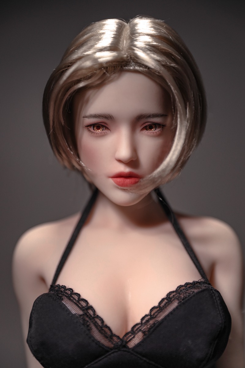 Size 1/3 Short Hair Cinnamon Skin Silicone Body Head Sex Doll Georgia - Image 3