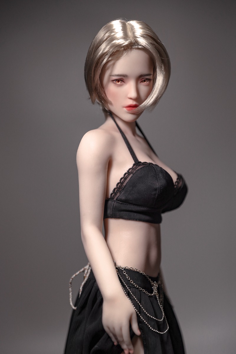 Size 1/3 Short Hair Cinnamon Skin Silicone Body Head Sex Doll Georgia - Image 4