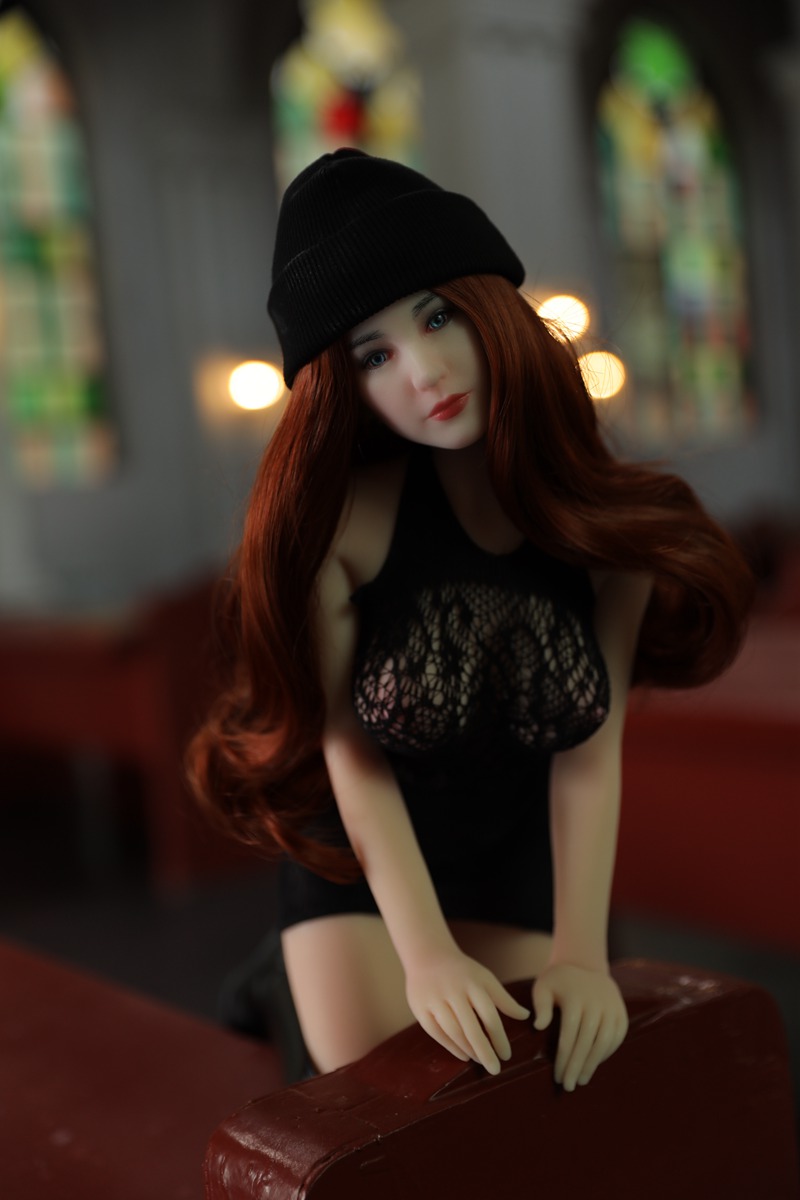 Size 1/3 Cinnamon Skin Silicone Body Head Sex Doll Mani - Image 6