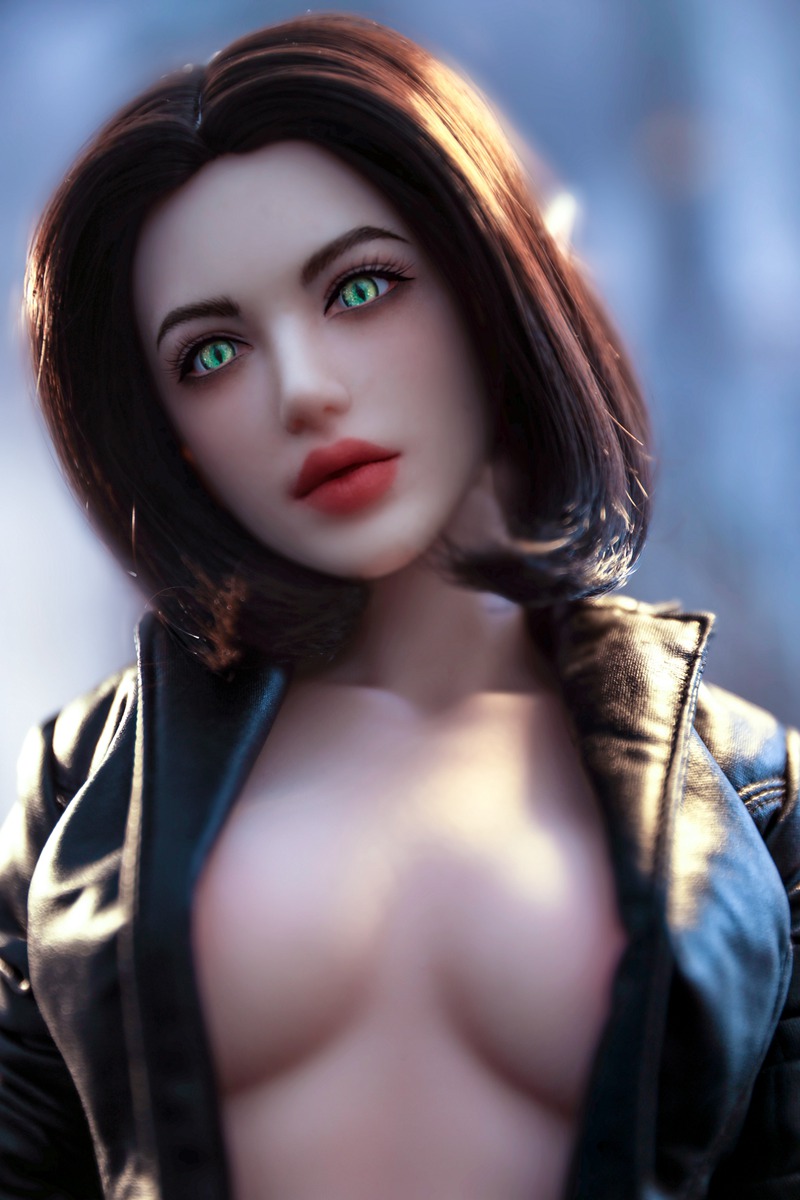 Size 1/3 Short Hair Cinnamon Skin Silicone Body Head Sex Doll Arwen - Image 3