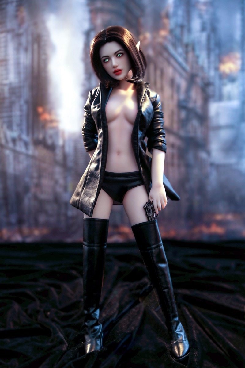Size 1/3 Short Hair Cinnamon Skin Silicone Body Head Sex Doll Arwen - Image 8