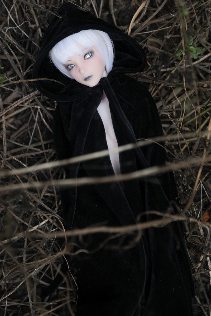Alternative view of Size 1/3 White Hair White Skin Witch Silicone Body Head Sex Doll Momoko