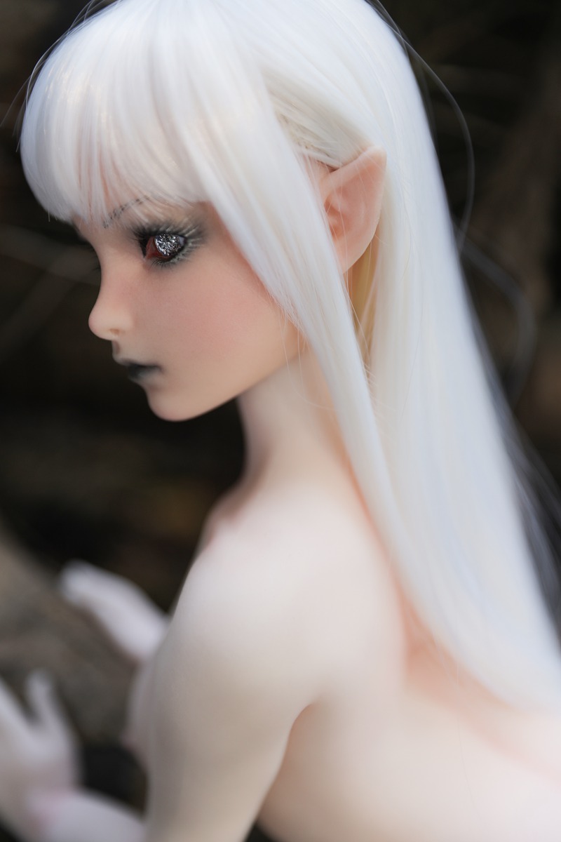 Size 1/3 White Hair White Skin Witch Silicone Body Head Sex Doll Momoko - Image 10