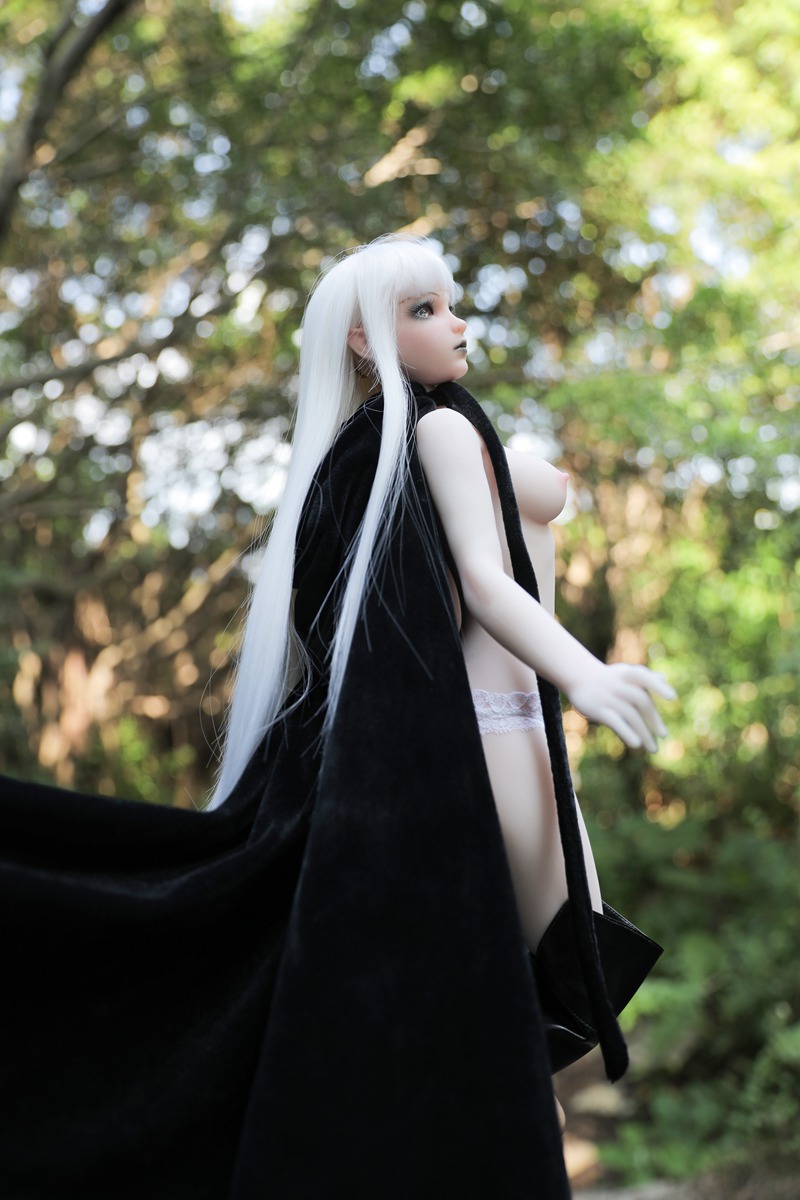 Size 1/3 White Hair White Skin Witch Silicone Body Head Sex Doll Momoko - Image 4