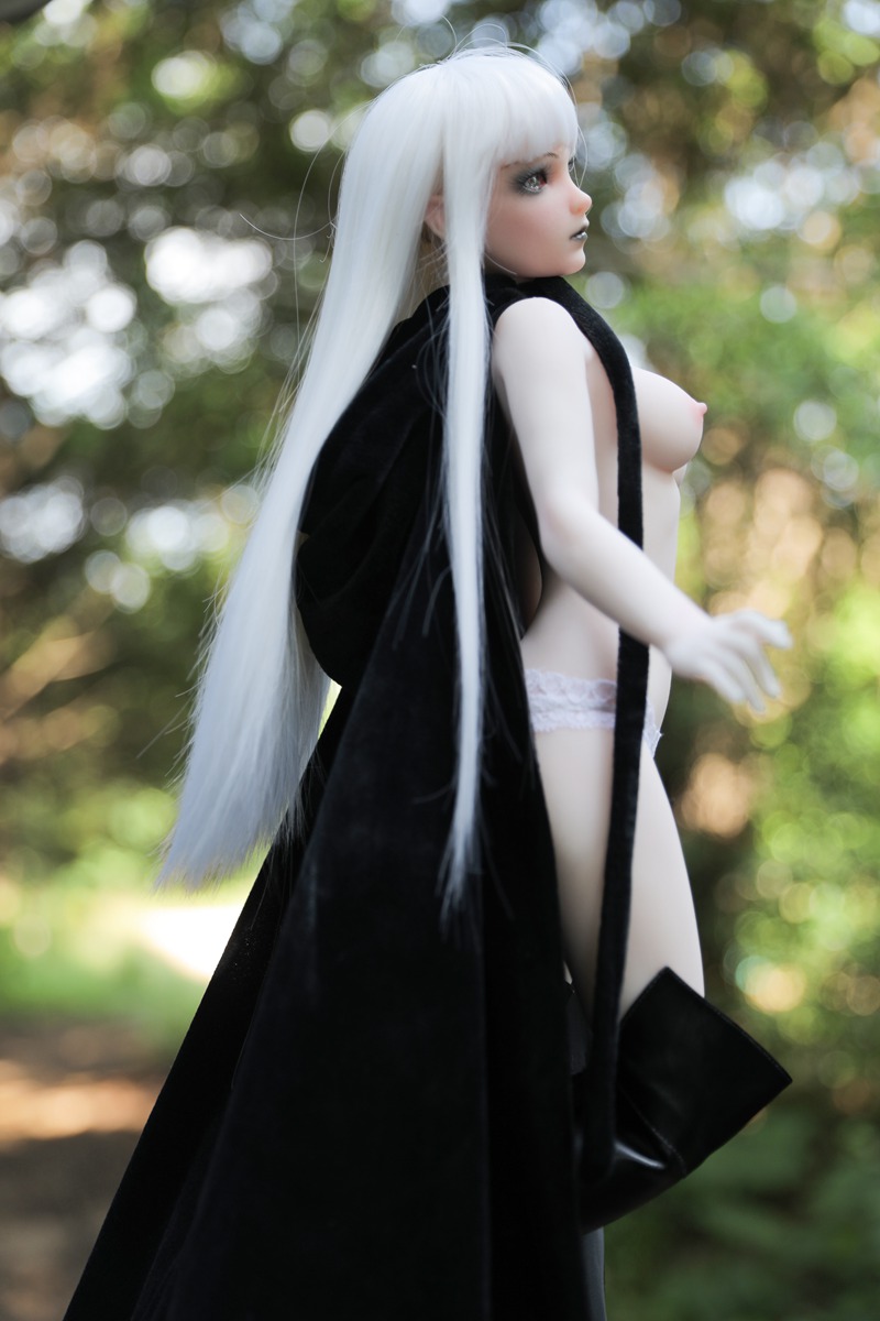 Size 1/3 White Hair White Skin Witch Silicone Body Head Sex Doll Momoko - Image 5
