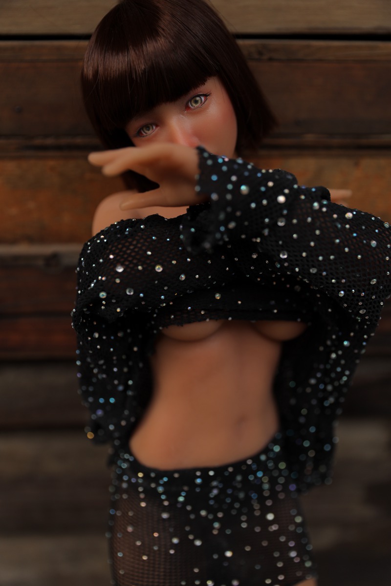 Size 1/3 Short Hair Tan Skin Silicone Body Head Sex Doll Reka - Image 7