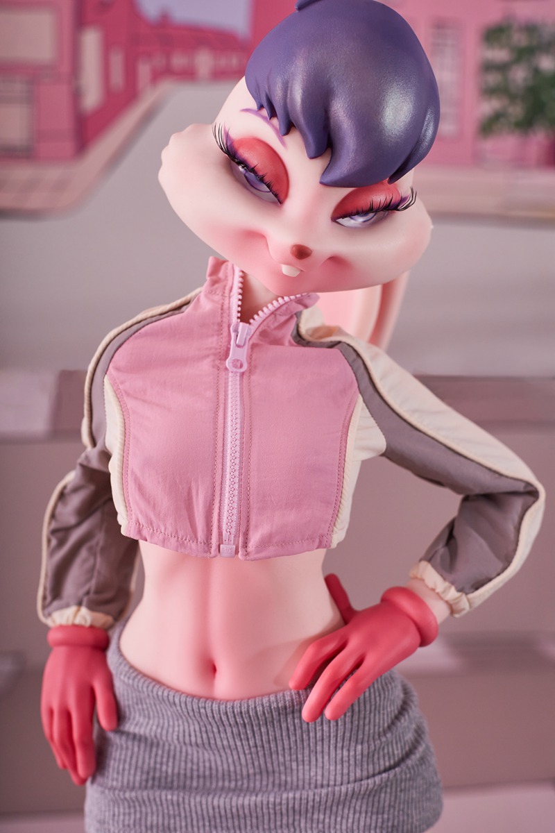 Alternative view of Size 1/3 Lifelike Big Boobs Cinnamon Skin Silicone Body Head Sex Doll Lori