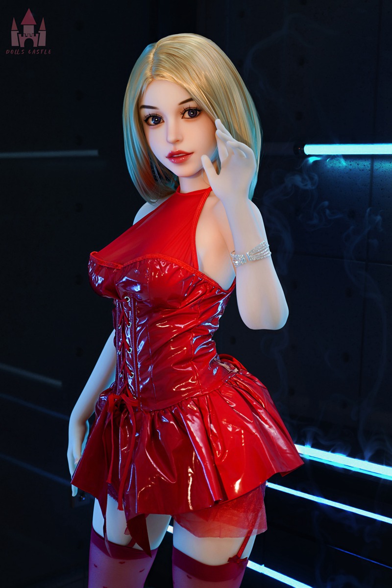Blonde Nature Skin TPE Body Silicone Head Sex Doll Stefanie - Image 4