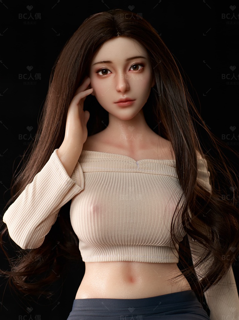 Size 1/2 Reallife White Skin Silicone Milf Office Lady Sex Doll Qing - Image 15