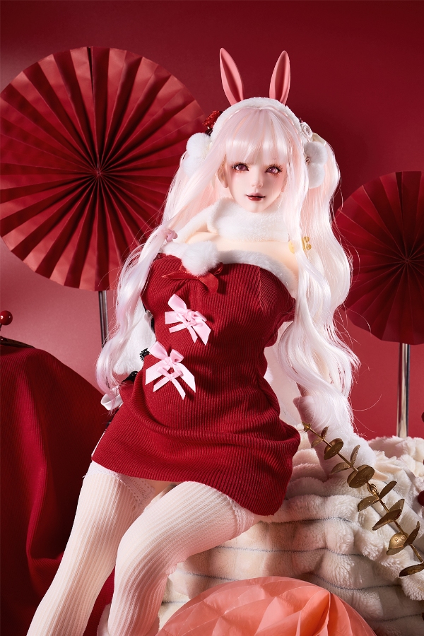 Size 1/3 Realistic Skinny Silicone Sex Doll Rabbit Girl