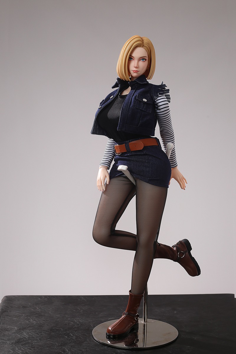Size 1/3 Silicone Body PVC Head Sex Doll Western Girl - Image 3