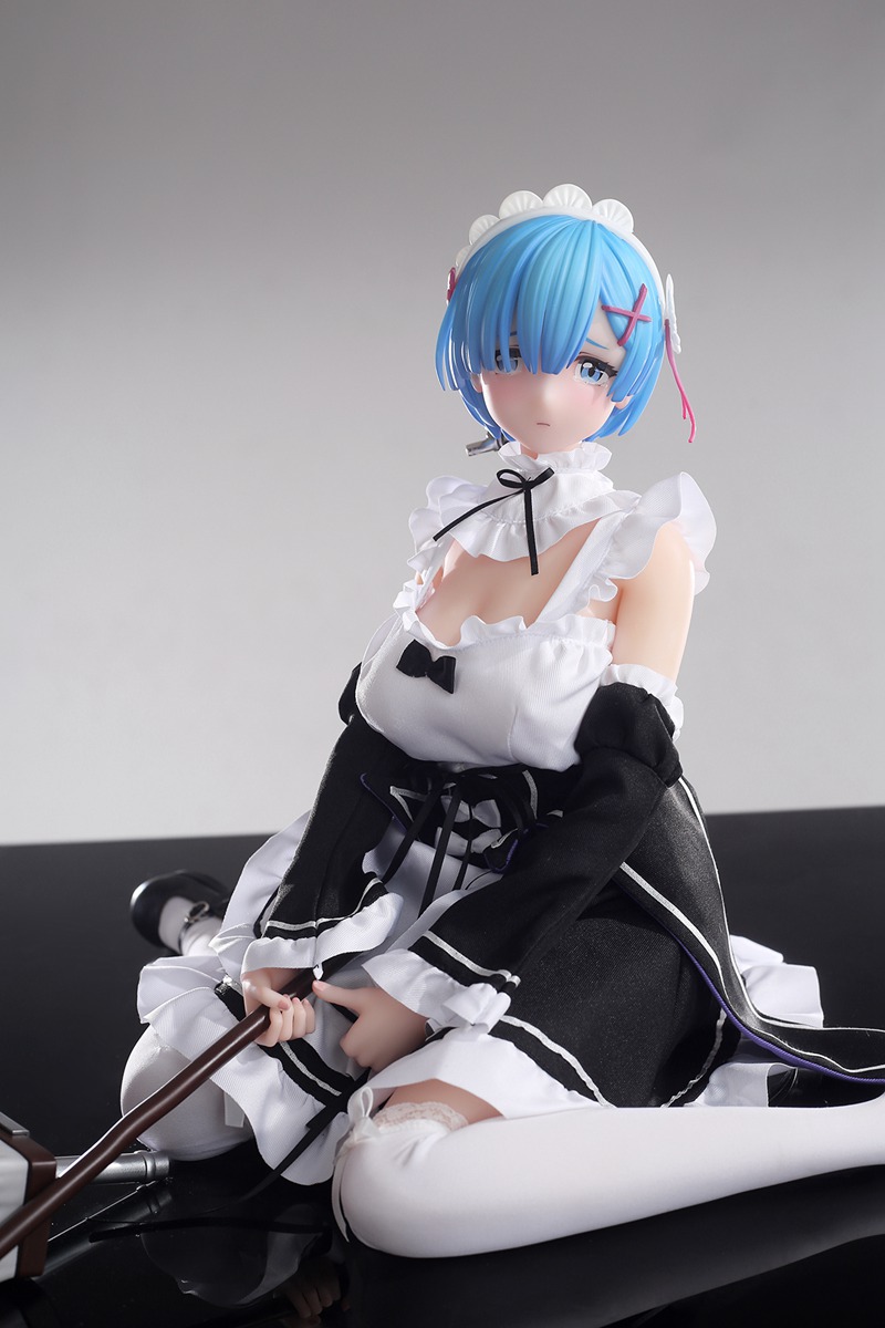 Size 1/3 Silicone Body PVC Head Anime Sex Doll Rem レム 雷姆 - Image 3