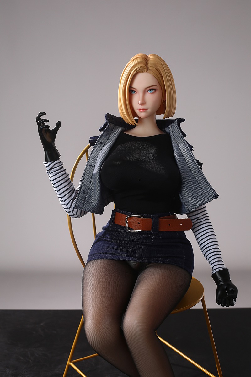 Size 1/3 Silicone Body PVC Head Sex Doll Western Girl - Image 14