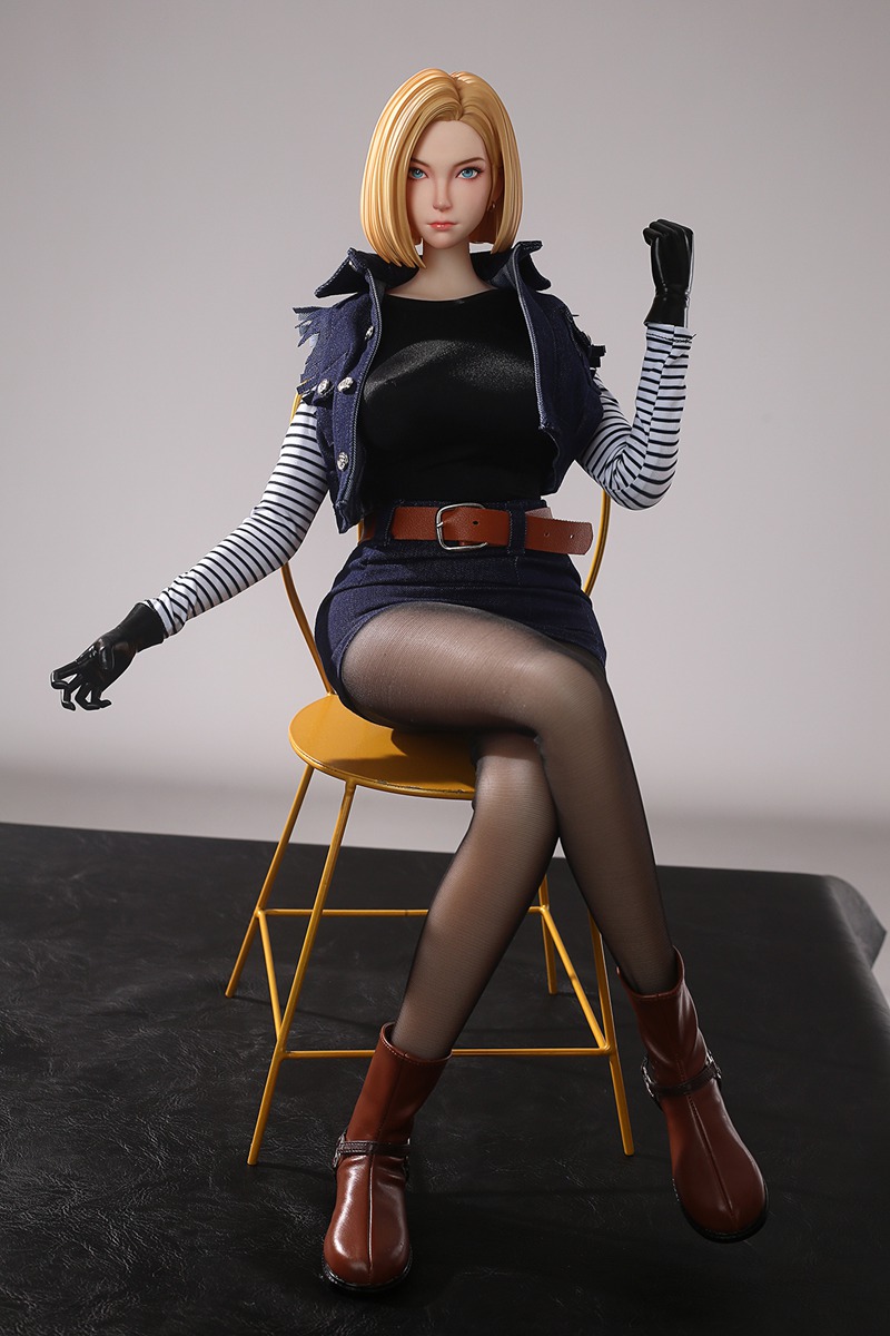 Size 1/3 Silicone Body PVC Head Sex Doll Western Girl