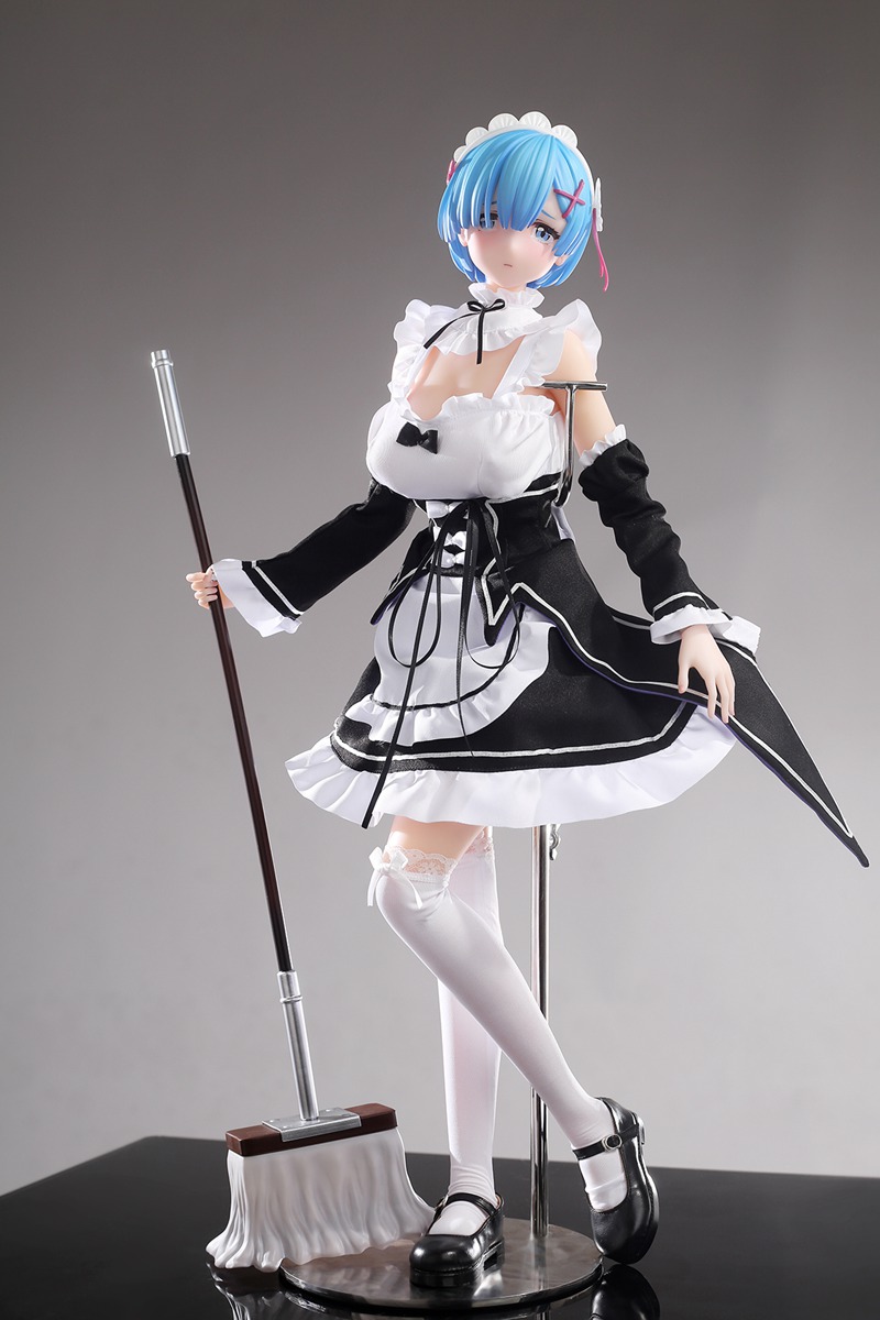 Size 1/3 Silicone Body PVC Head Anime Sex Doll Rem レム 雷姆