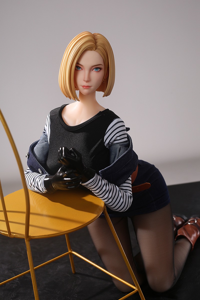 Size 1/3 Silicone Body PVC Head Sex Doll Western Girl - Image 16