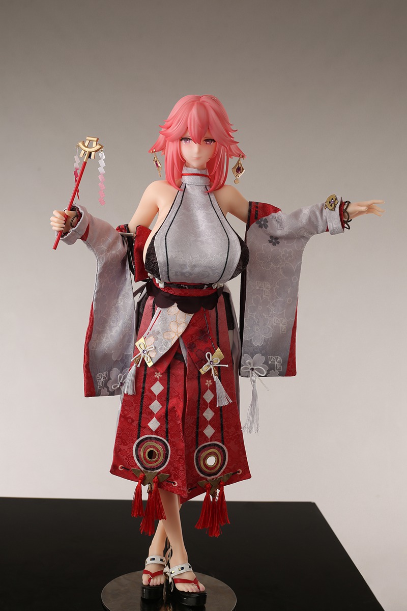 Alternative view of Size 1/3 Smart Silicone Game Lady Adult Anime Figures 稻荷巫女