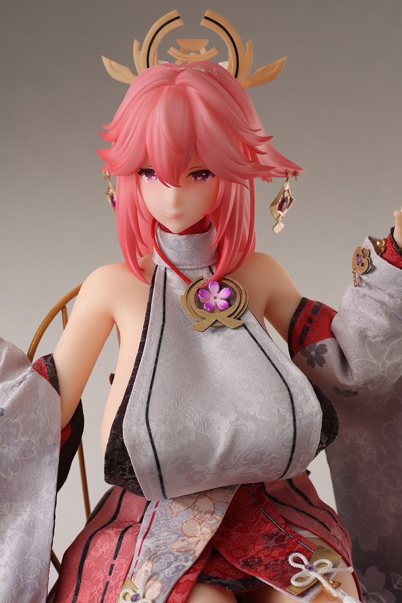 Size 1/3 Smart Silicone Game Lady Adult Anime Figures 稻荷巫女 - Image 4