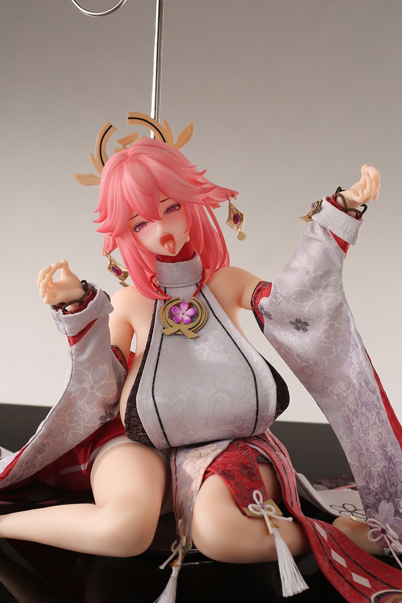 Size 1/3 Smart Silicone Game Lady Adult Anime Figures 稻荷巫女 - Image 10