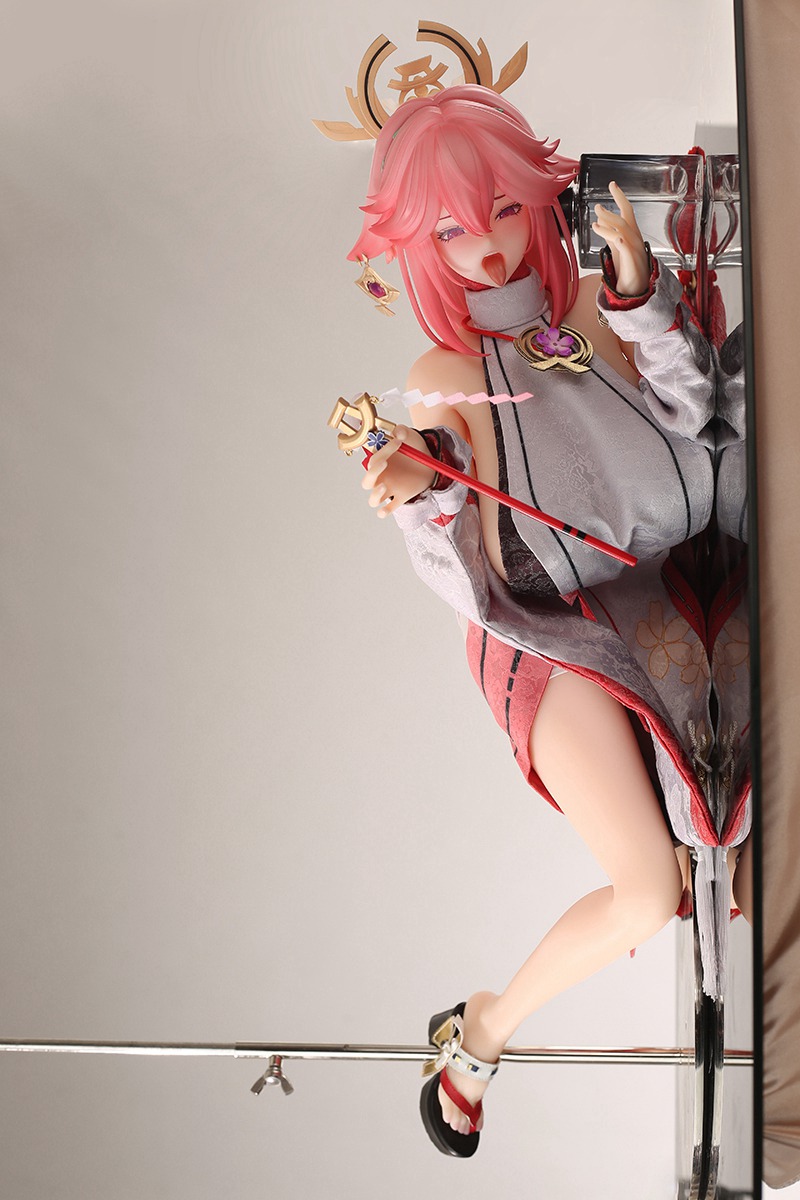 Size 1/3 Smart Silicone Game Lady Adult Anime Figures 稻荷巫女 - Image 11