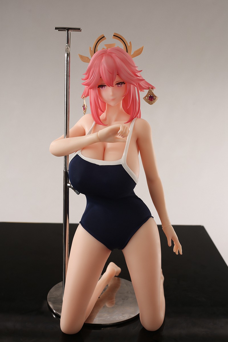Size 1/3 Smart Silicone Game Lady Adult Anime Figures 稻荷巫女 - Image 15
