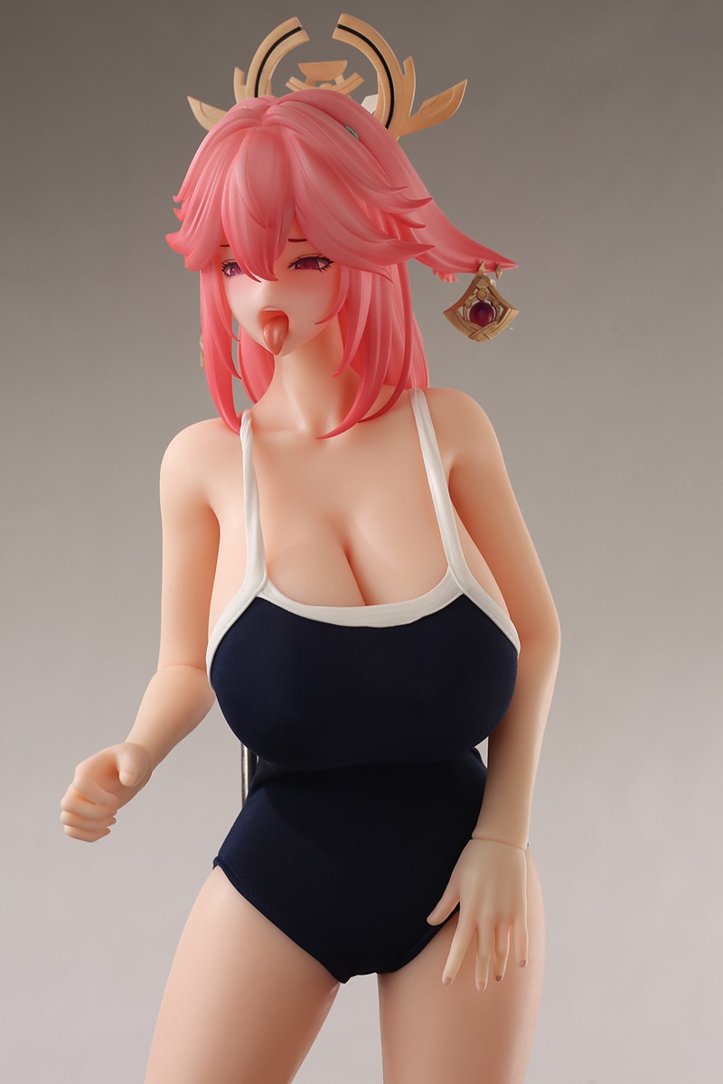 Size 1/3 Smart Silicone Game Lady Adult Anime Figures 稻荷巫女 - Image 16