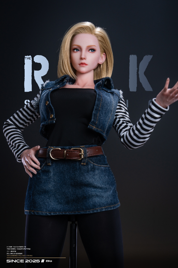 Size 1/2 Realistic Blonde Skinny Lady Silicone Sex Doll - Image 5