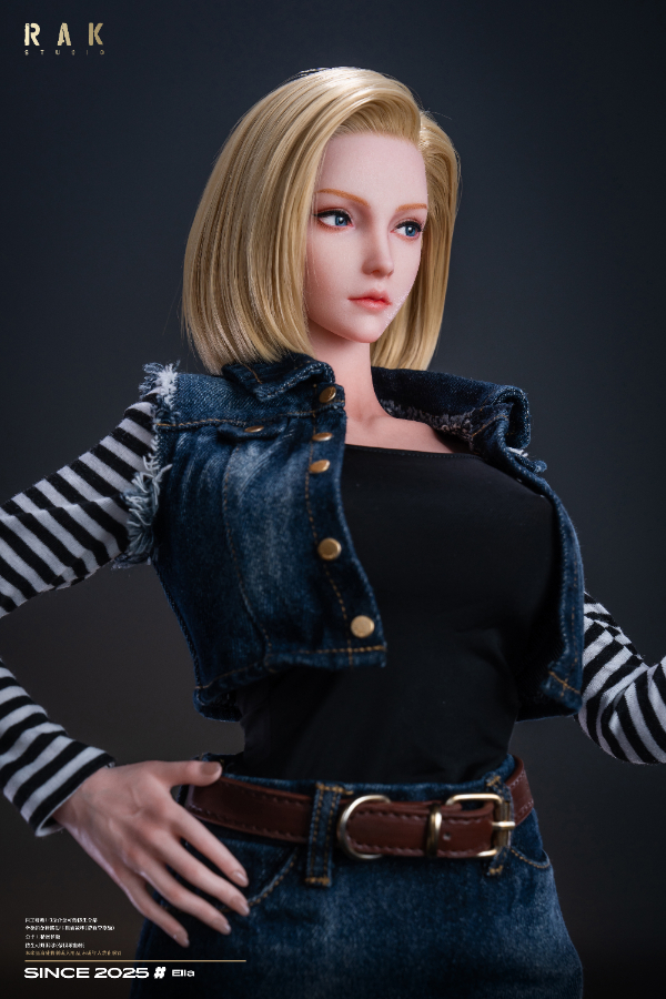 Size 1/2 Realistic Blonde Skinny Lady Silicone Sex Doll - Image 6
