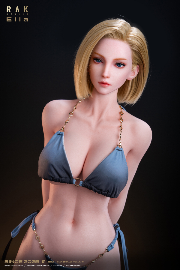 Size 1/2 Realistic Blonde Skinny Lady Silicone Sex Doll - Image 9