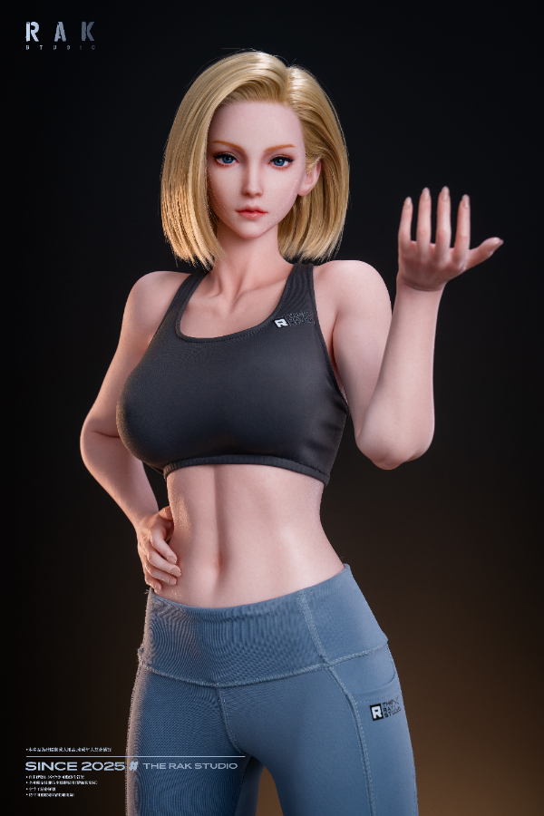 Size 1/2 Realistic Blonde Skinny Lady Silicone Sex Doll
