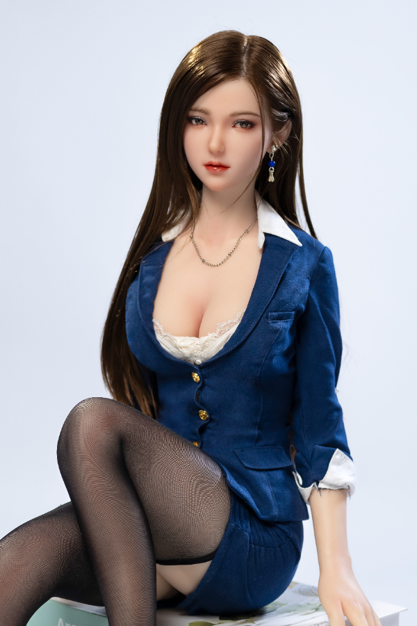 Size 1/3 Realistic Asian Air Hostess Skinny Silicone Sex Doll - Image 4