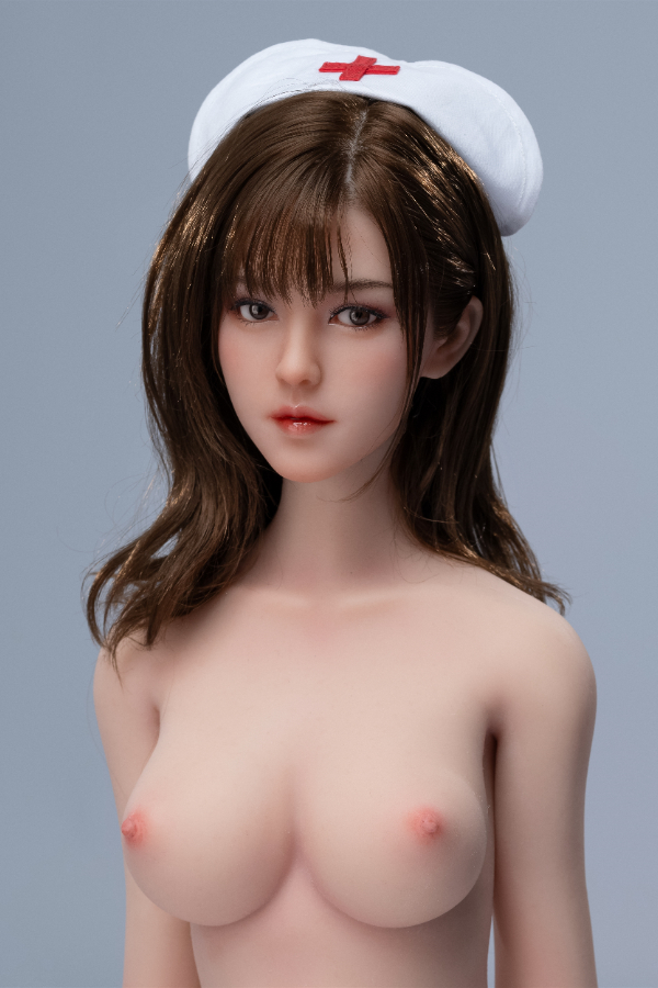 Size 1/3 Realistic Cute Asian Nurse Skinny Silicone Sex Doll - Image 16