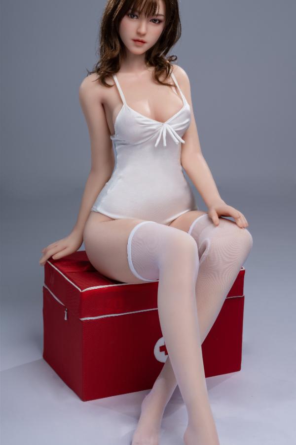 Size 1/3 Realistic Cute Asian Nurse Skinny Silicone Sex Doll - Image 12