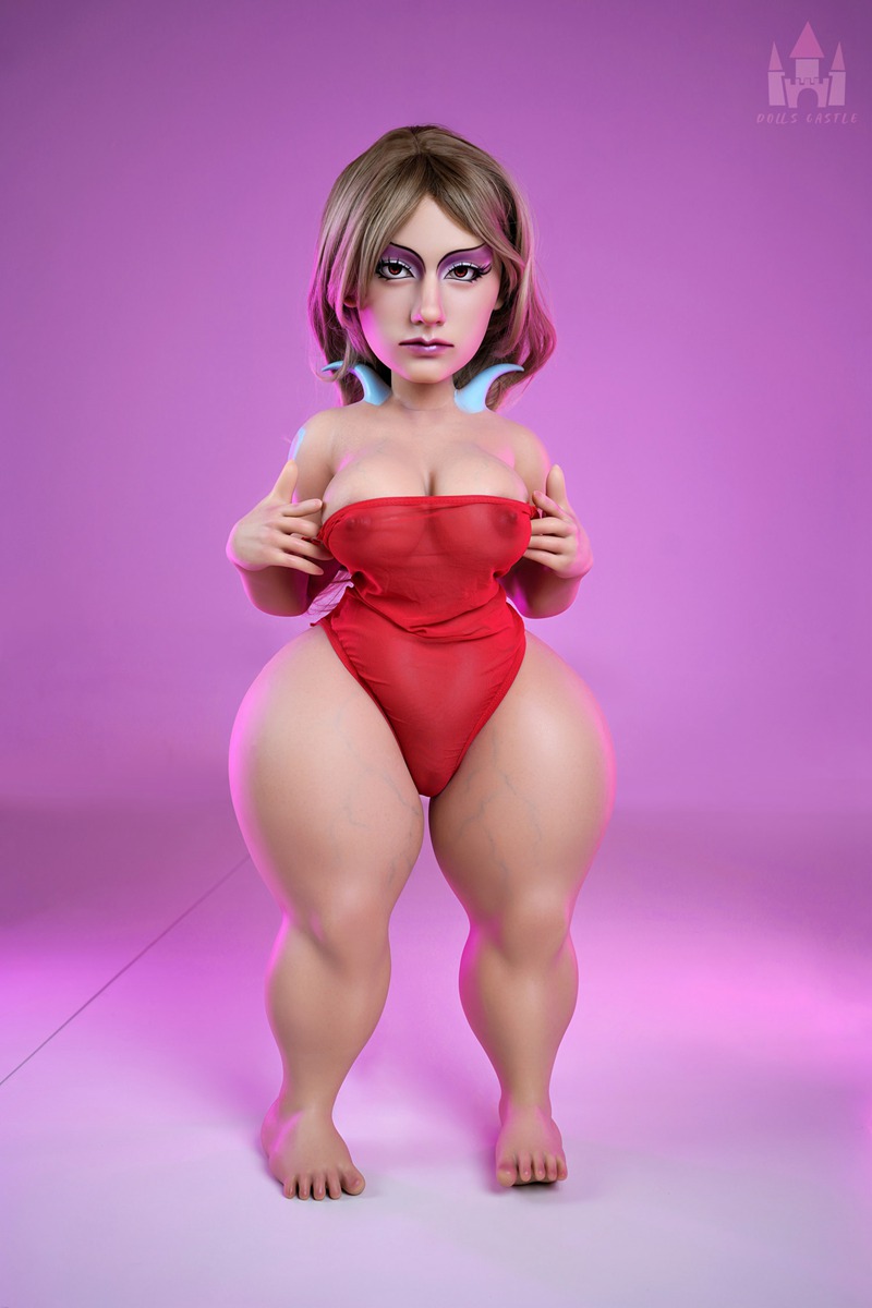 Size 1/2 Big Breast Life-like E-cup Nature Silicone Body Head Sex Doll - Image 5