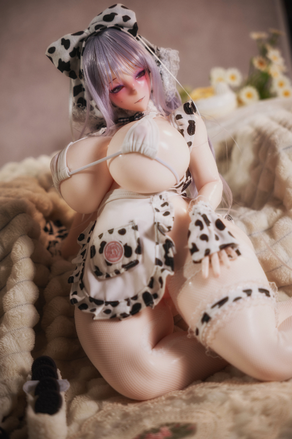 Size 1/3 Cute Huge Breast Silicone Body Head Sex Doll Keiko - Image 11