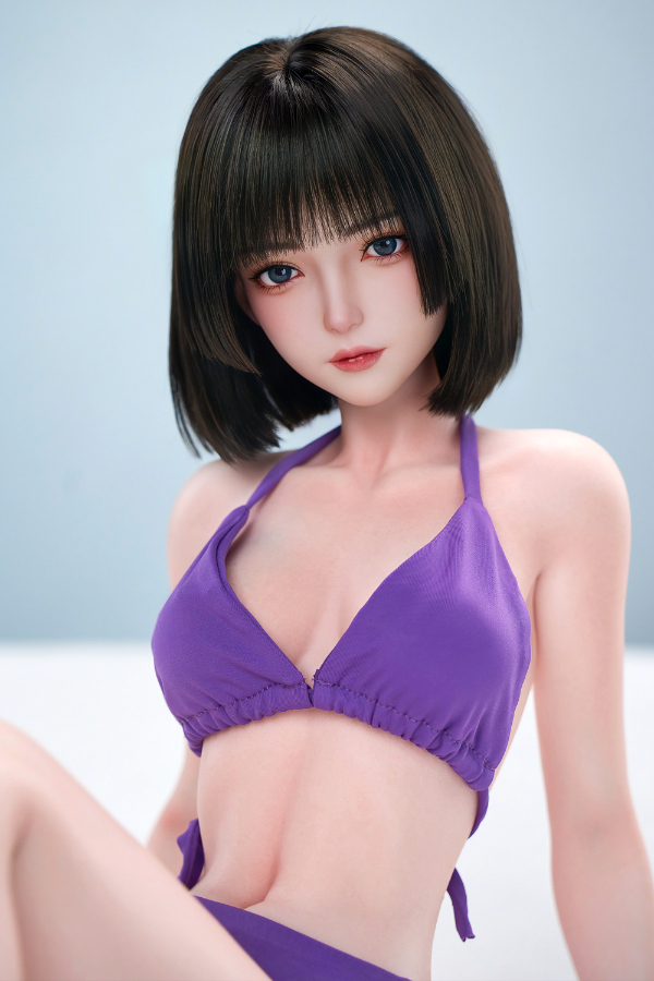 Size 1/3 Realistic Asian Short Hair Skinny Silicone Sex Doll - Image 13