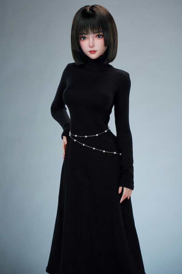 Size 1/3 Realistic Asian Short Hair Skinny Silicone Sex Doll - Image 4
